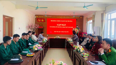 Hội đồng nghĩa vụ quân sự phường Quyết Tiến gặp mặt thanh niên lên đường thực hiện nghĩa vụ quân sự, Công an nhân dân năm 2025