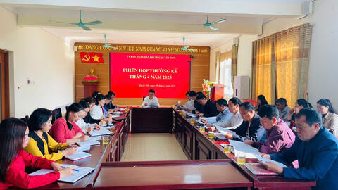 Họp UBND phường phiên thường kỳ tháng 4/2025