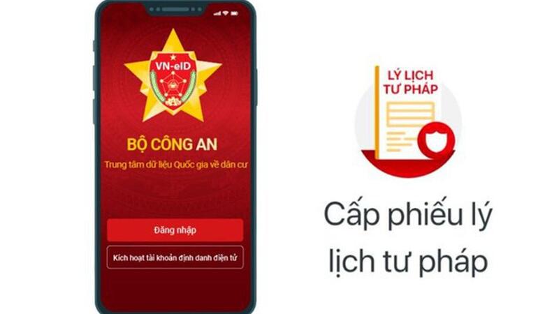 Hướng dẫn cấp phiếu lý lịch tư pháp trên ứng dụng định danh điện tử VIneid